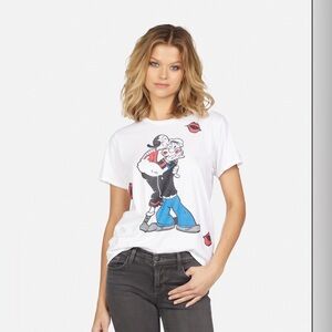 Lauren Moshi Wolf Popeye & Olive Oyl tshirt
